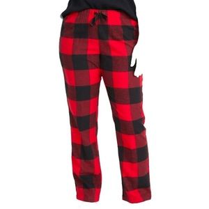 Old Navy Red & Black Plaid Pants